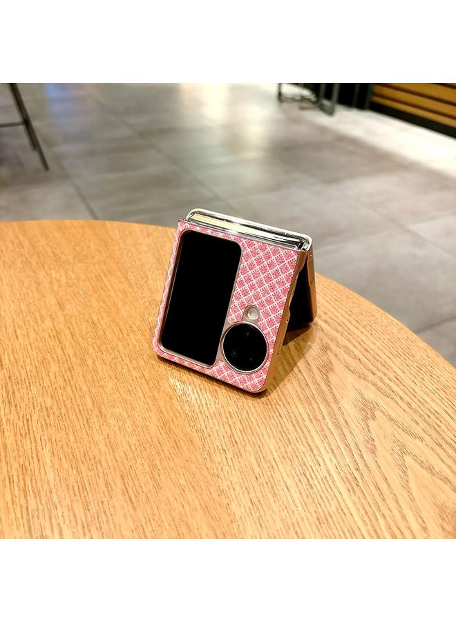 S-TOP Case For OPPO Find N3 Flip Sparkling Diamond Rhombus PC Phone Case with Holder - Image 5