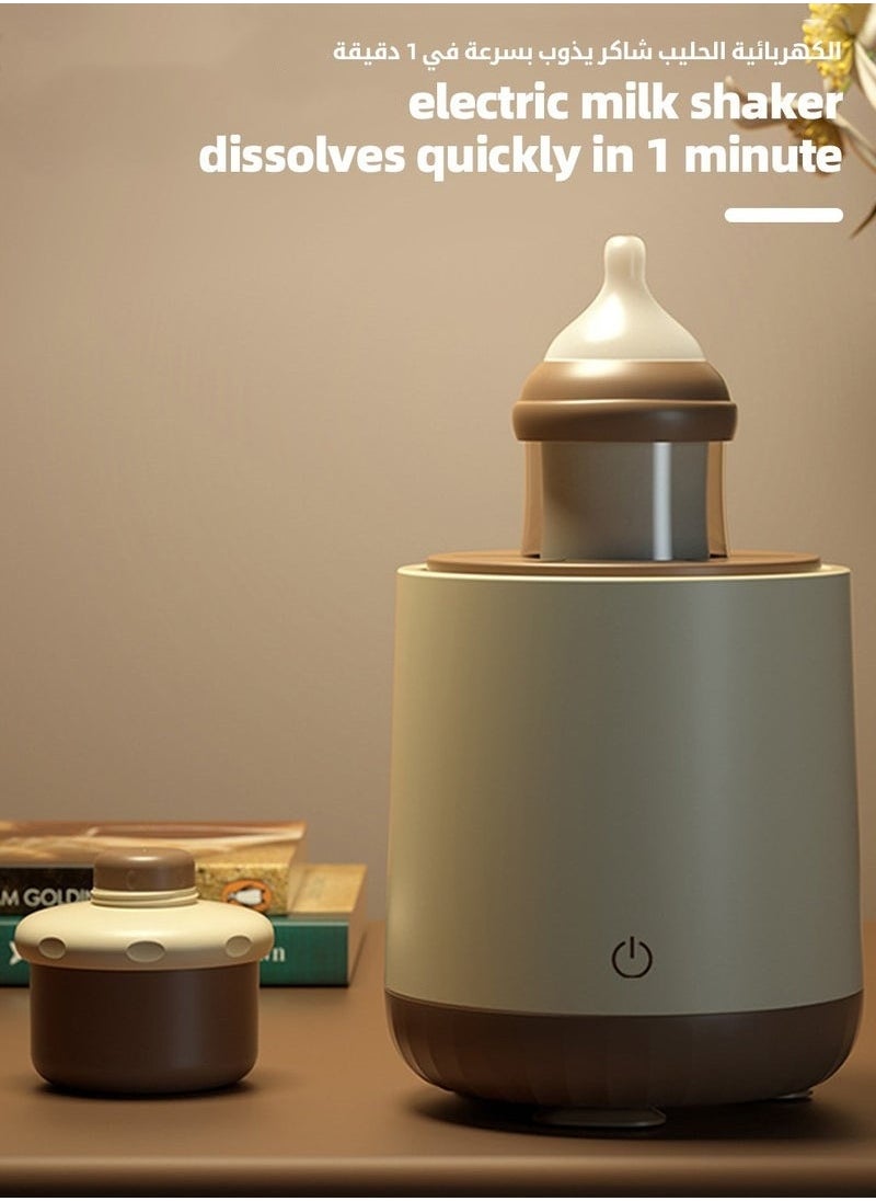 MIXDE - Baby Formula Dispenser u0026 Mixer, Electric Automatic Infant Milk Bottle Shaker, Baby Milk Powder Mixer with 3 Modes, Universal Milk Blender, USB Charging, Low Noise, with Four-Layer Formula Contai - Image 1