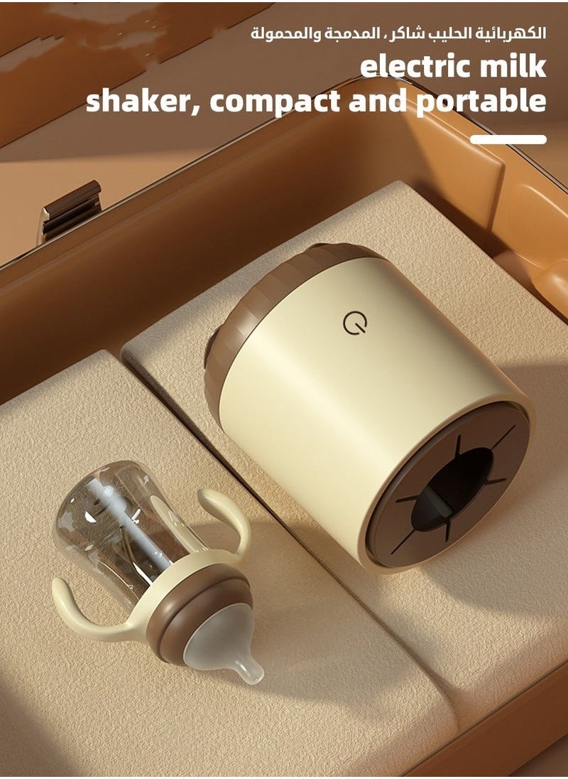 MIXDE - Baby Formula Dispenser u0026 Mixer, Electric Automatic Infant Milk Bottle Shaker, Baby Milk Powder Mixer with 3 Modes, Universal Milk Blender, USB Charging, Low Noise, with Four-Layer Formula Contai - Image 1