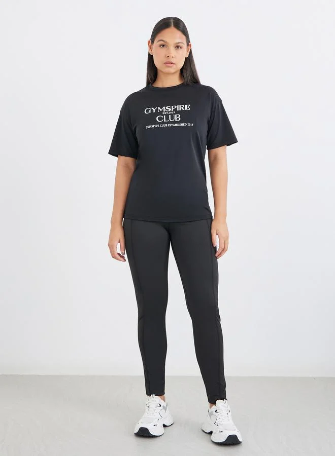 ستايلي Styli Gymspire Edition - Front Text Detail Top