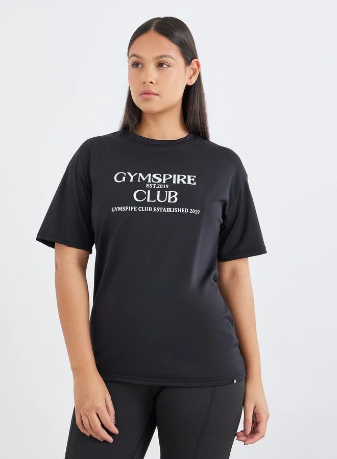 ستايلي Styli Gymspire Edition - Front Text Detail Top