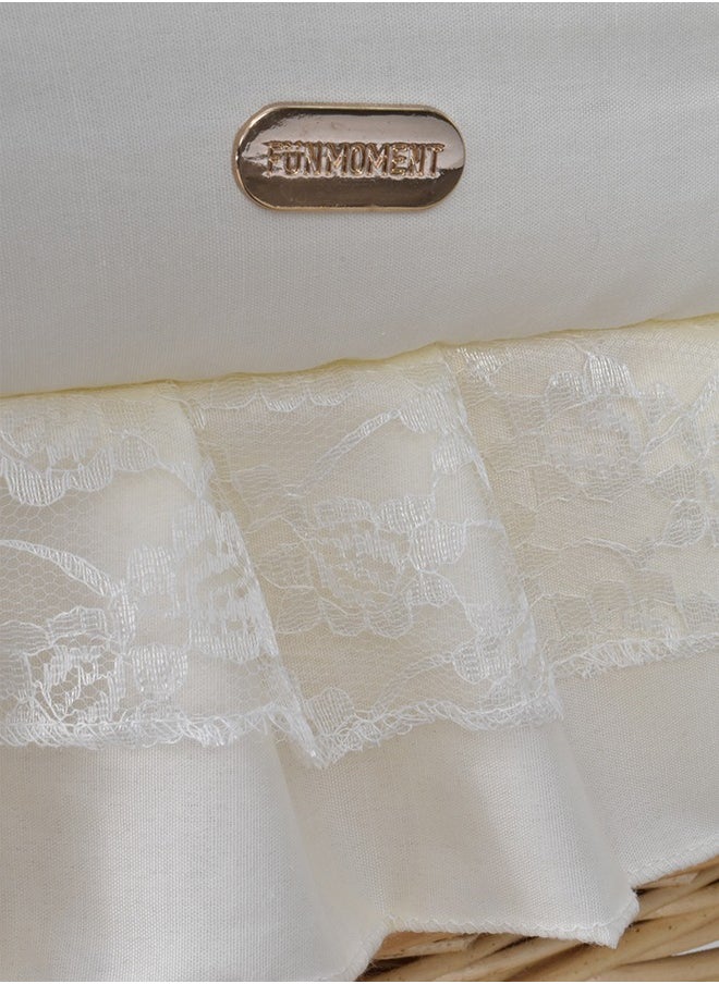 FUN MOMENT Moses Basket Baby Bed with Mosquito Net  - Image 2