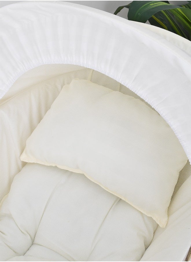 FUN MOMENT Moses Basket Baby Bed with Mosquito Net  - Image 3