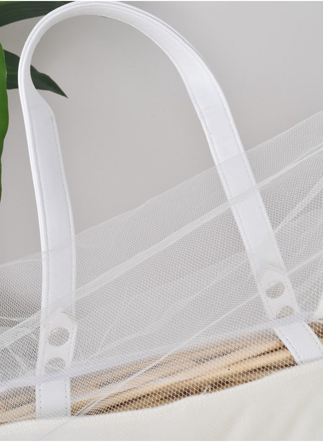 FUN MOMENT Moses Basket Baby Bed with Mosquito Net  - Image 4