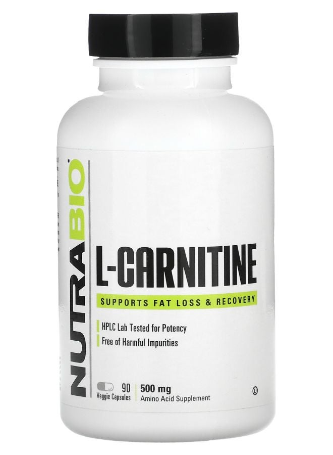 L-Carnitine 500 mg 90 Veggie Capsules