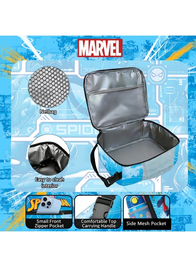 Marvel Spider-Man style large-capacity small tote bag, can hold multiple lunch boxes, suitable for travel and daily commuting. - Image 4