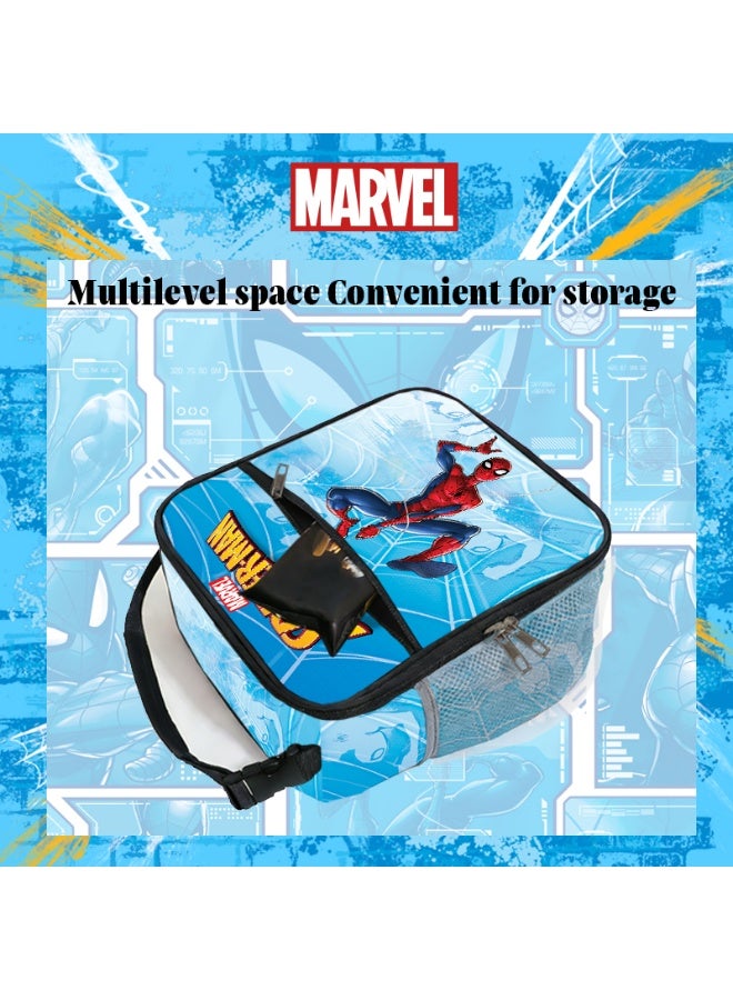 Marvel Spider-Man style large-capacity small tote bag, can hold multiple lunch boxes, suitable for travel and daily commuting. - Image 2