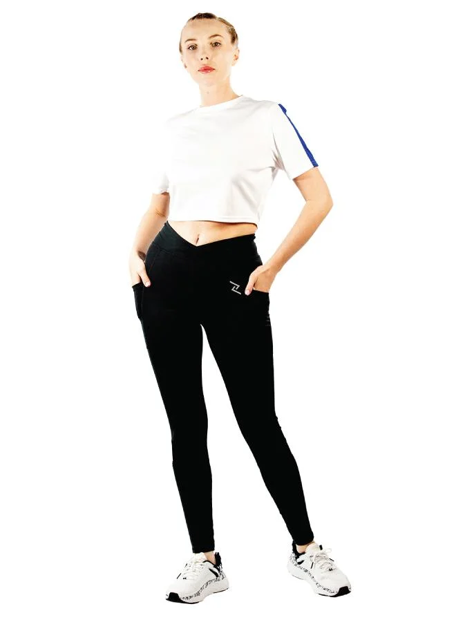 زيسي تيشيرت نسائي بياقة دائرية وأكمام قصيرة