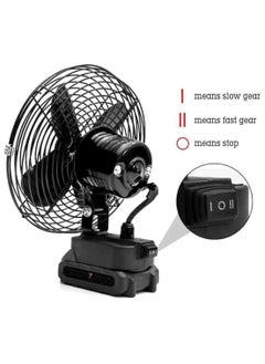 Panvil Portable High-Power Rechargeable Fan with 21V Lithium Battery – Industrial-Grade Cordless Fan for Indoor & Outdoor Use, Strong Airflow, Adjustable Speed, Quiet Operation – Ideal for Camping, Garage, Workshop, Travel, Emergency  - Image 4