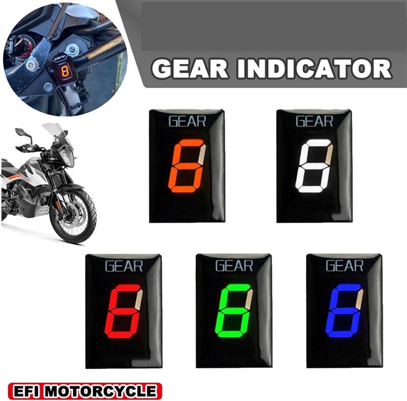 Vuzmode Motorcycle 1-6 Speed Gear Display Indicator - Image 3