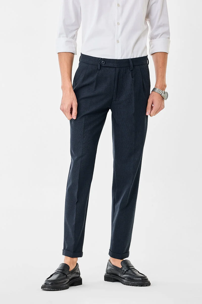 SNITCH بنطلون كارجو بقصة ضيقة مربعات