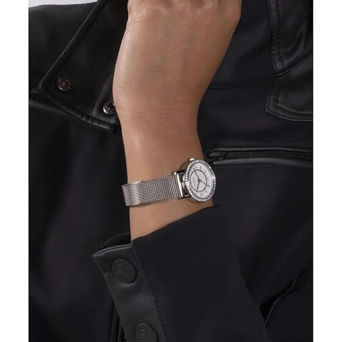 GUESS GUESS Melody White Round Dial Analog Women's Watch - GW0534L1, Silver Tone, Analog Watch