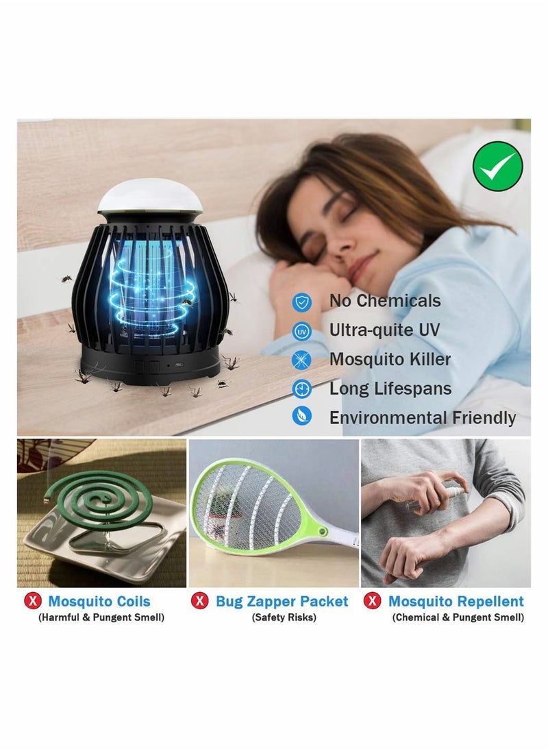 Generic - Rechargeable UV Mosquito Killer Lamp with 8 Color RGB Lighting and 3 Modes for Indoor and Outdoor Use - Image 1
