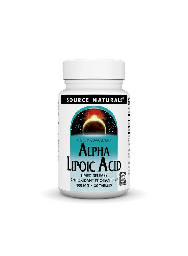 Source Naturals Alpha Lipoic Acid - Supports Healthy Sugar Metabolism, Liver Function & Energy Generation*, 300mg - 30 Time Release Tablets - Image 1