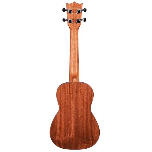 Kadence UKC03SC Concert 24" Acoustic Ukulele | Mahogany Wood | Super Combo - Comes with Wall Stand, Capo, Bag, Strap and String Set | Includes Learning Course | Brown - Image 5