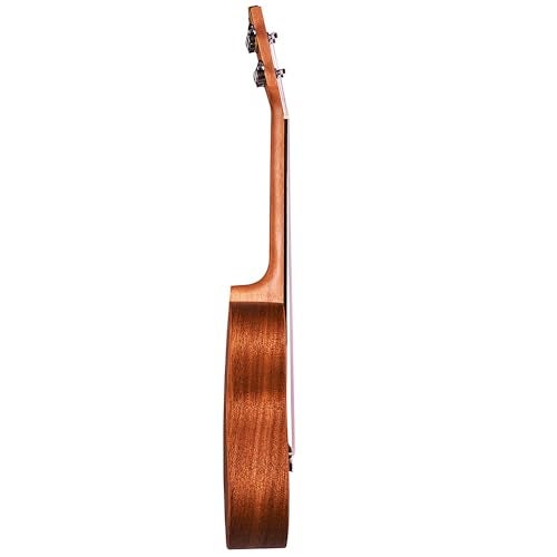 Kadence UKC03SC Concert 24" Acoustic Ukulele | Mahogany Wood | Super Combo - Comes with Wall Stand, Capo, Bag, Strap and String Set | Includes Learning Course | Brown - Image 4