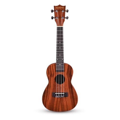 Kadence UKC03SC Concert 24" Acoustic Ukulele | Mahogany Wood | Super Combo - Comes with Wall Stand, Capo, Bag, Strap and String Set | Includes Learning Course | Brown - Image 2