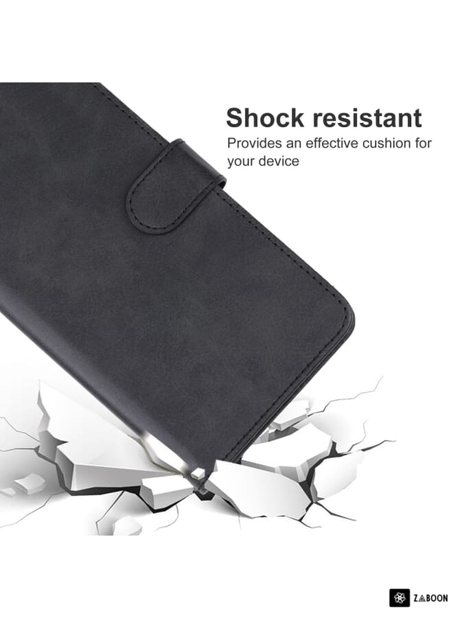 جرين تايجر حافظة هاتف جلدية لهاتف Xiaomi Redmi 12 (أسود) - Image 5