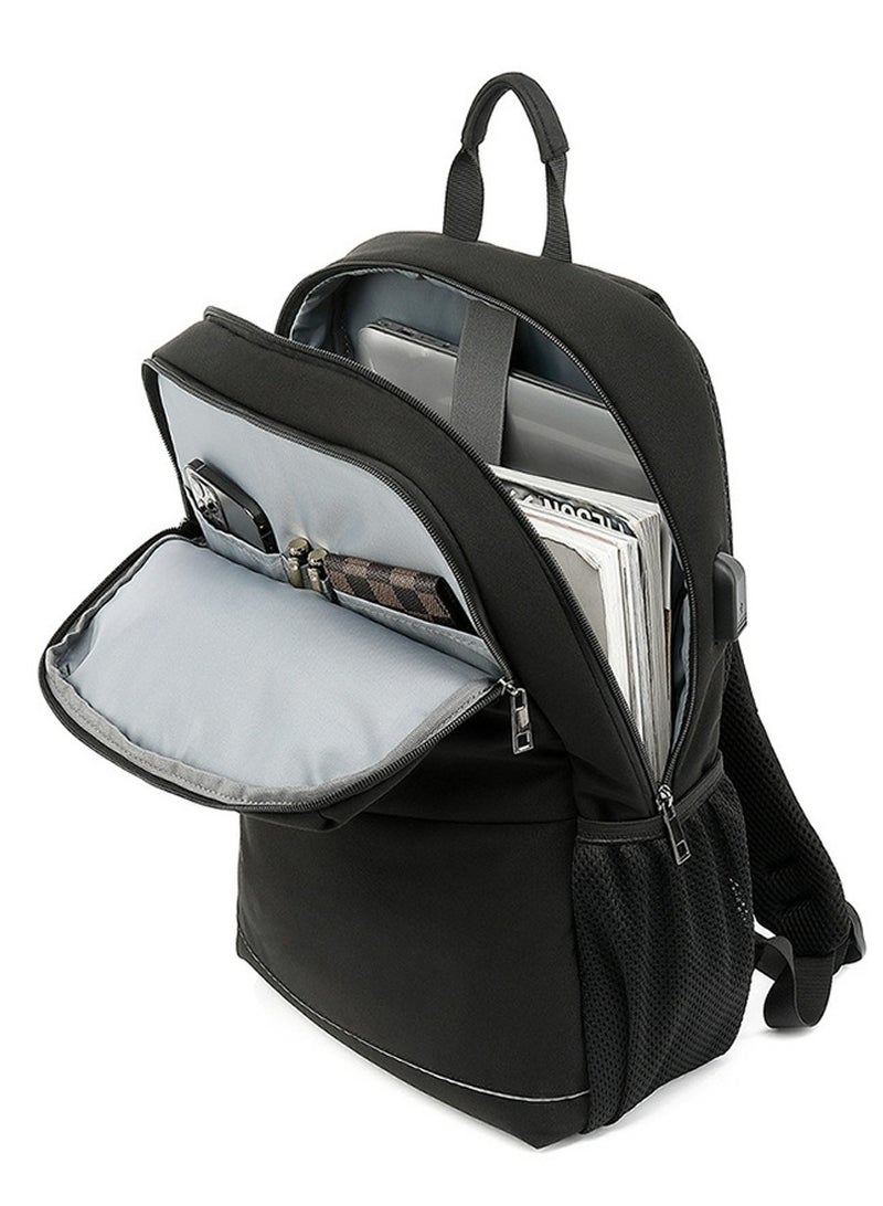 CoolBELL Men's Large Capacity Outdoor Backpack Multi-Functional Laptop Bag Black - Image 3