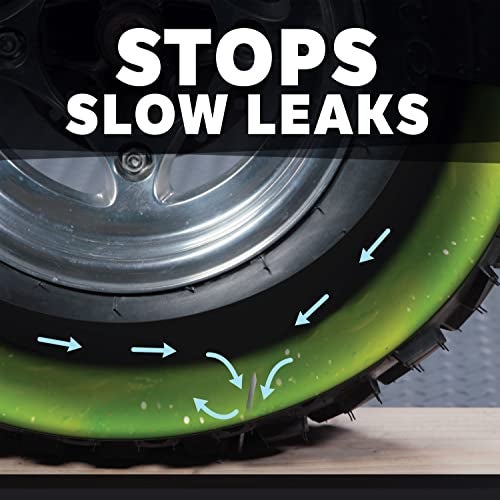 Slime سلايم 10008 سائل إصلاح ثقوب الإطارات المسطحة، يمنع ويصلح، إطارات جزازات العشب و ATV بدون أنابيب، غير سامة، صديقة للبيئة، زجاجة سعة 24 أونصة - Image 4