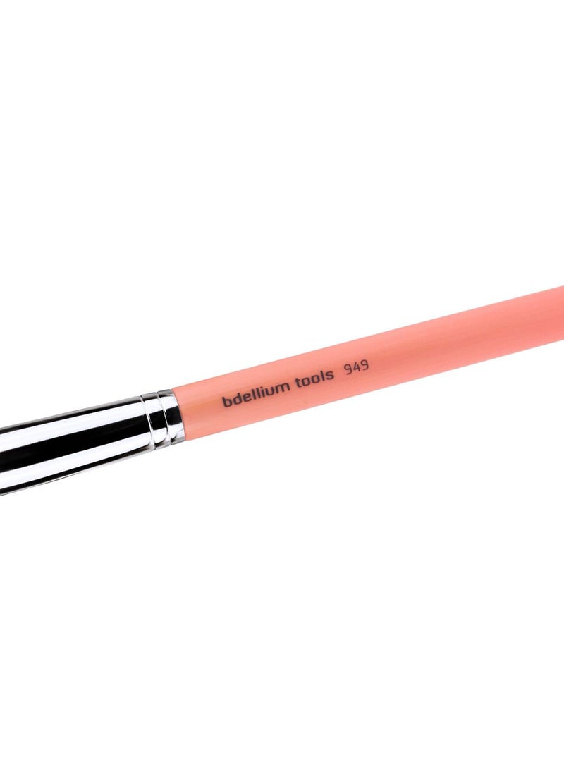 Bdellium Tools Professional Makeup Brush - Pink Bambu Series 949 Pointed Foundation - With Soft Synthetic Fibers, For Foundation & Concealing (Pink, 1pc) - Image 3