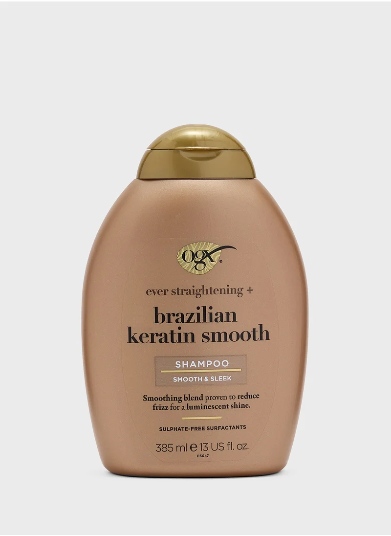 Ogx Shampoo, Ever Straightening+ Brazilian Keratin Smooth, & Ph Balanced Formula