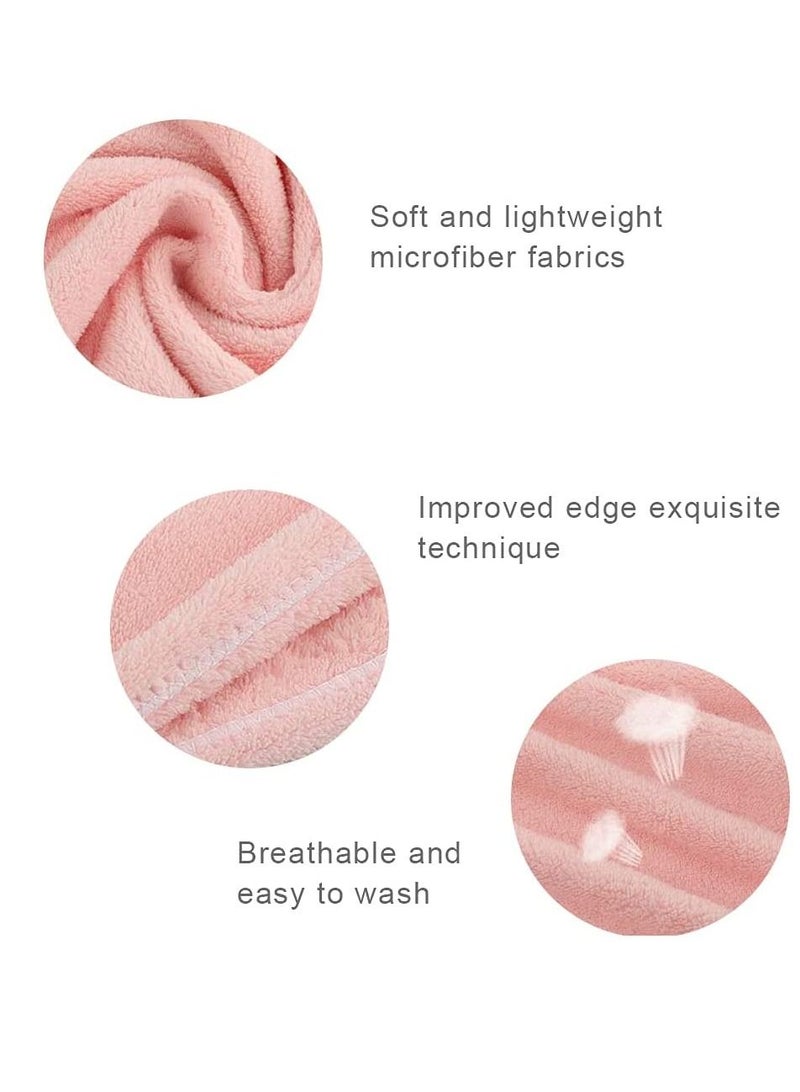 Microfiber Hair Towel Wrap 2 Pack Super Absorbent Fast Drying Hair Turban soft Anti Frizz Hair Wrap Towels for Women Wet Hair Curly Longer Thicker Hair - Image 2