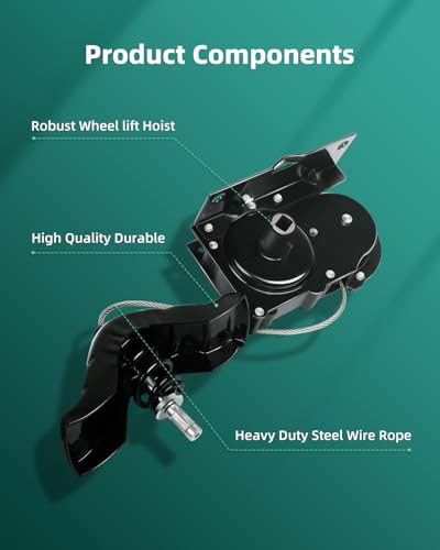 SCITOO رافعة إطار احتياطي SCITOO 924-527 حاملة ونش احتياطي متوافقة مع 1996-2018 لفورد E-150 وE-250 وE-350 وE-450 وE-550 - Image 2