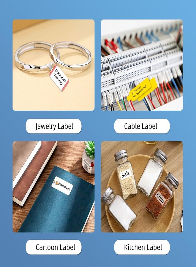 بوكو ليبل ملصقات PUQULABEL ذاتية اللصق متعددة الأغراض متوافقة مع طابعة ملصقات PUQU Q1 - لفة واحدة تحتوي على 320 ملصقًا 40 × 30 مم (1.6 بوصة × 1.2 بوصة) - Image 4