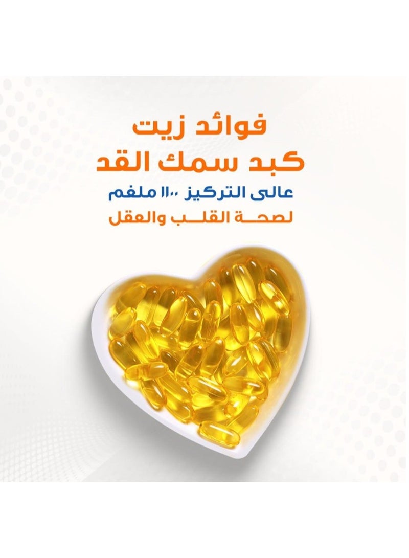 هوليستا زيت كبد سمك القد هوليستا - 1100 ملجم - 120 كبسولة هلامية - Image 3