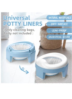 Excefore Portable Potty Bags, 5 Volumes 100 Pcs Potty Chair Liners for Travel Potty Seat, Universal Size Travel Potty Bags for Potty Training Toilet, Potty Liners for Toddlers Pets Outdoors  - Image 3
