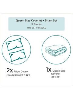 Ambesonne Ambesonne Music Bedspread, Abstract Style Professional Music Pattern with Notes and Clef Sheet Play Writing, Decorative Quilted 3 Piece Coverlet Set with 2 Pillow Shams, Queen Size, White Dark Grey  - Image 4