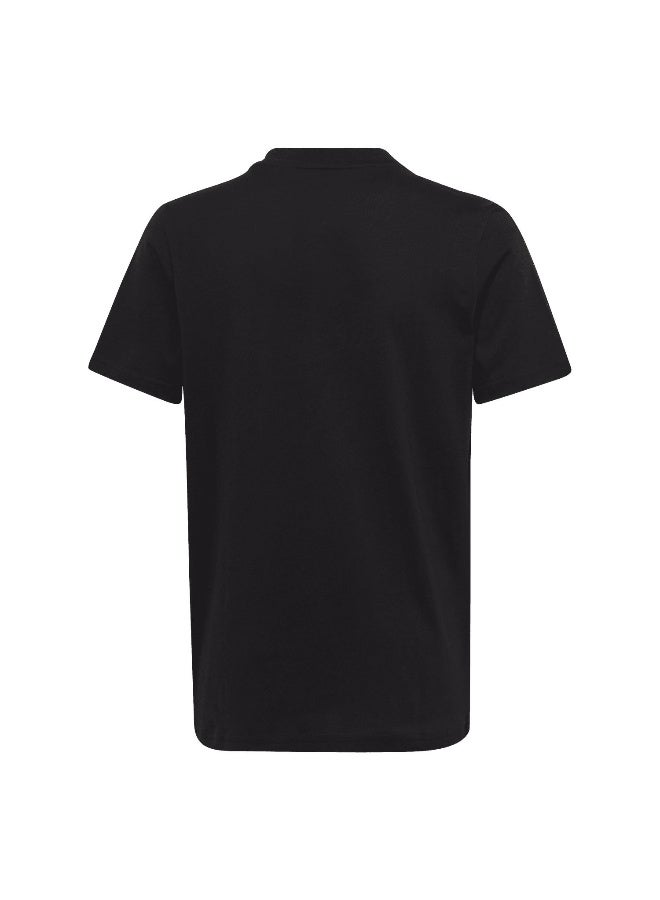 Adidas adidas U Bl Tee Black Training T-Shirts 7-8Y  - Image 3