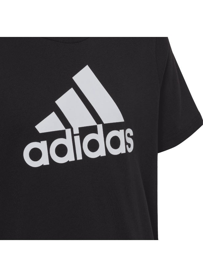 Adidas adidas U Bl Tee Black Training T-Shirts 7-8Y  - Image 5