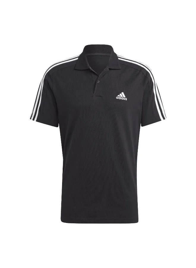 اديداس adidas M 3S Pq Ps Black Training Polo Shirts 2XS