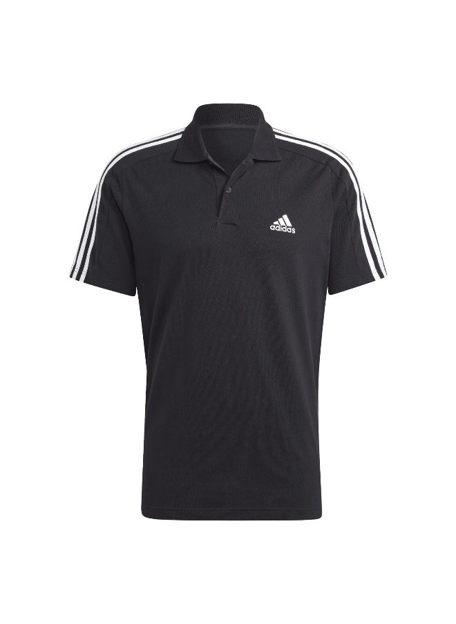 Adidas - adidas M 3S Pq Ps Black Training Polo Shirts 2XS - Image 1
