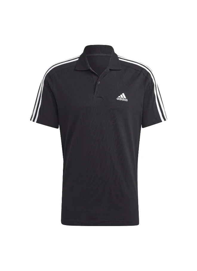 اديداس adidas M 3S Pq Ps Black Training Polo Shirts 2XS