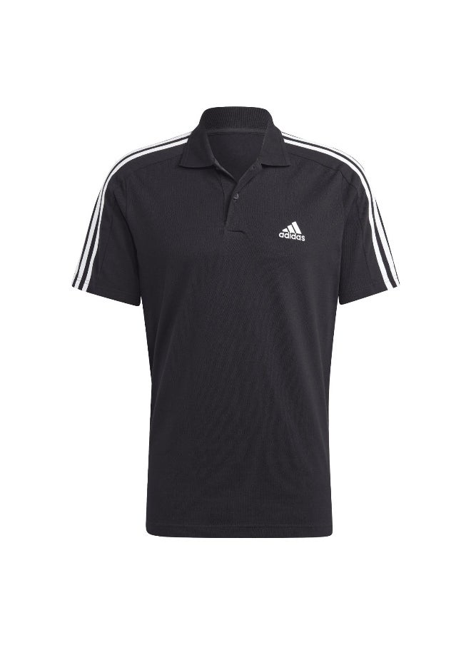 Adidas - adidas M 3S Pq Ps Black Training Polo Shirts 2XS - Image 1