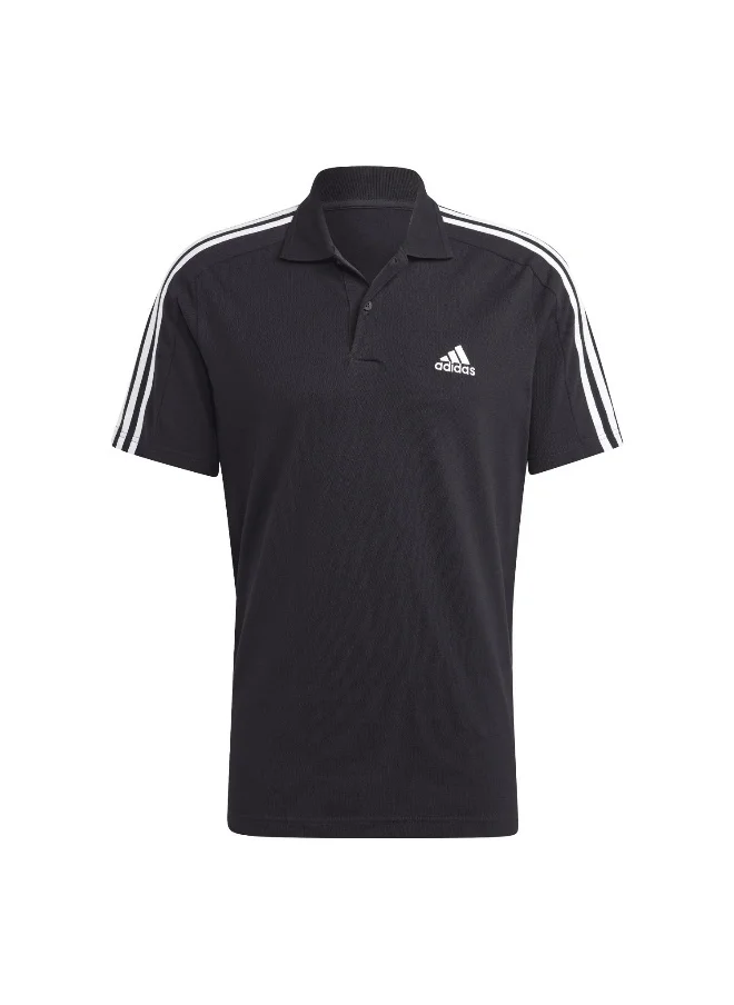 اديداس adidas M 3S Pq Ps Black Training Polo Shirts 2XS