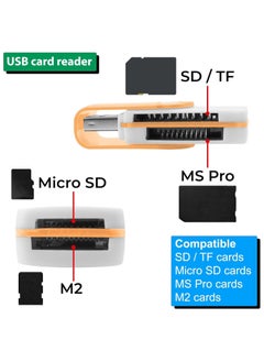 Generic 4 In 1 Memory USB 2.0 Card Reader for Micro SD, TF And M2  - Image 3