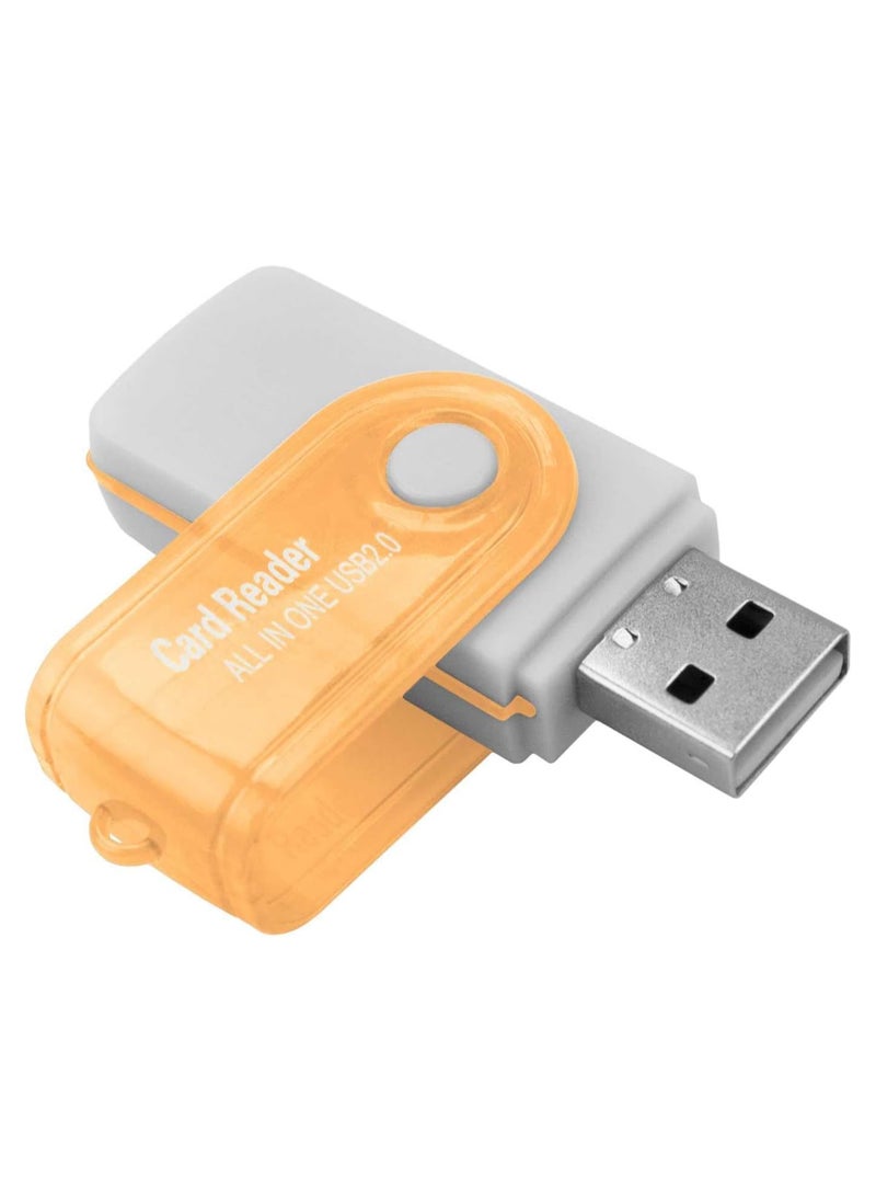 ماركة غير محددة - 4 في 1 قارئ بطاقات ذاكرة USB 2.0 لبطاقات Micro SD و TF و M2 - Image 1