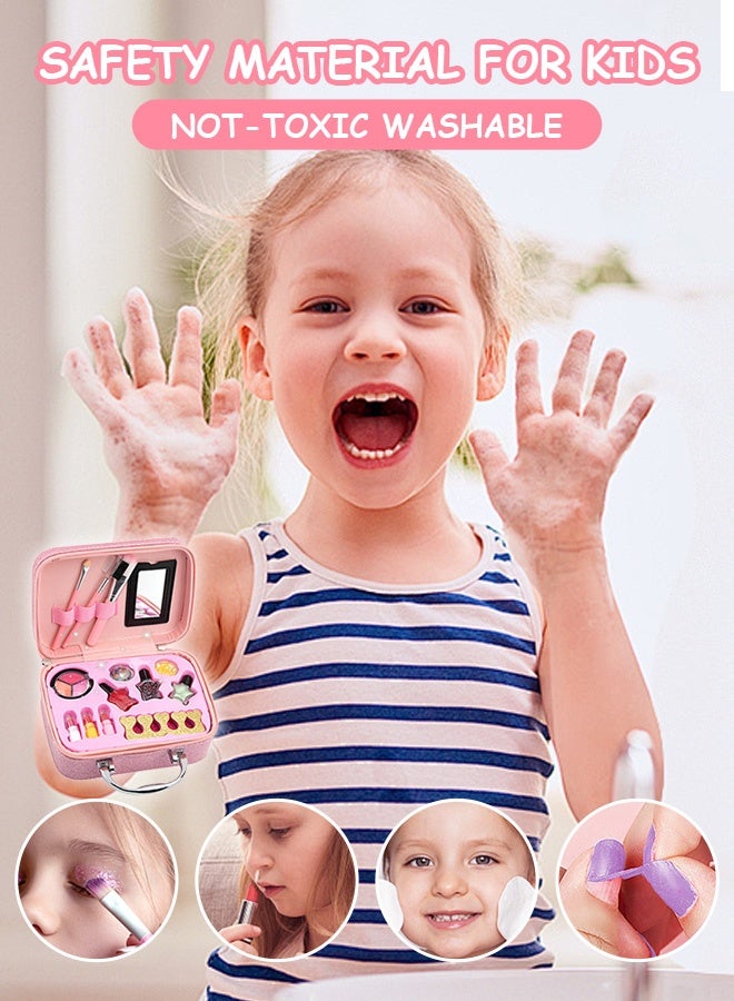 Kids Makeup Kit for Girls, Unicorn Makeup Set, Real Washable Make up Kit for Little Girl Princess Toddler Makeup for Kid Birthday Gifts Unicorn Toys for Girls - Image 5