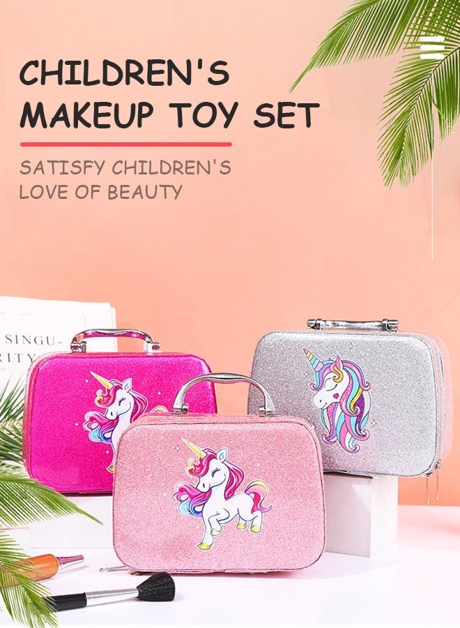 Kids Makeup Kit for Girls, Unicorn Makeup Set, Real Washable Make up Kit for Little Girl Princess Toddler Makeup for Kid Birthday Gifts Unicorn Toys for Girls - Image 3