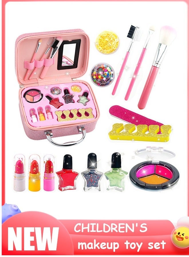 Kids Makeup Kit for Girls, Unicorn Makeup Set, Real Washable Make up Kit for Little Girl Princess Toddler Makeup for Kid Birthday Gifts Unicorn Toys for Girls - Image 2