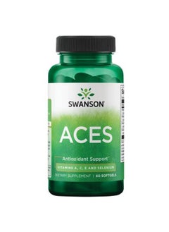 Vitamins A C E & Selenium (Aces) Promotes Cellular Health & Immune Support Supports Natural Defensive Nourishment (60 Softgels)