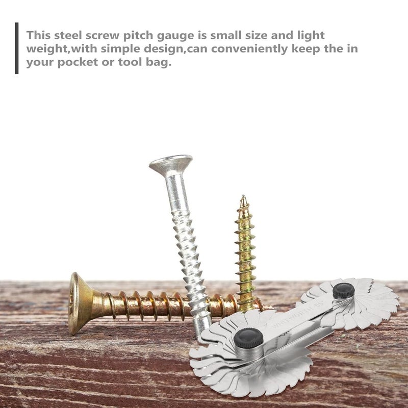 4Pcs Stainless Steel Thread Plug Gauge Metric Imperial Screw Pitch Measuring Tool - Image 4