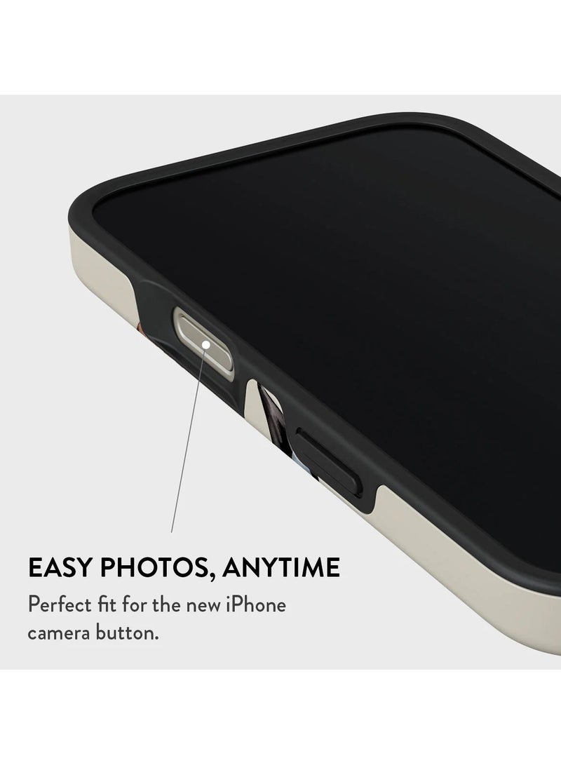 بورجا جراب iPhone 16 pro، قطعتان من الغلاف الصلب + بطانة داخلية من السيليكون TPU، ممتص للصدمات، يمكن الوصول إلى جميع المنافذ، إطار مرتفع لحماية الشاشة والكاميرا، طباعة عالية الجودة لا تتلاشى أبدًا، Boss Babe - Image 5