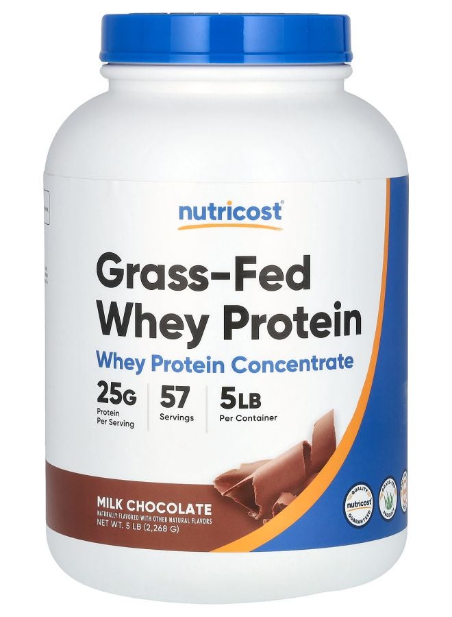 Nutricost Grass-Fed Whey Protein Milk Chocolate  5 lb (2268 g) - Image 1