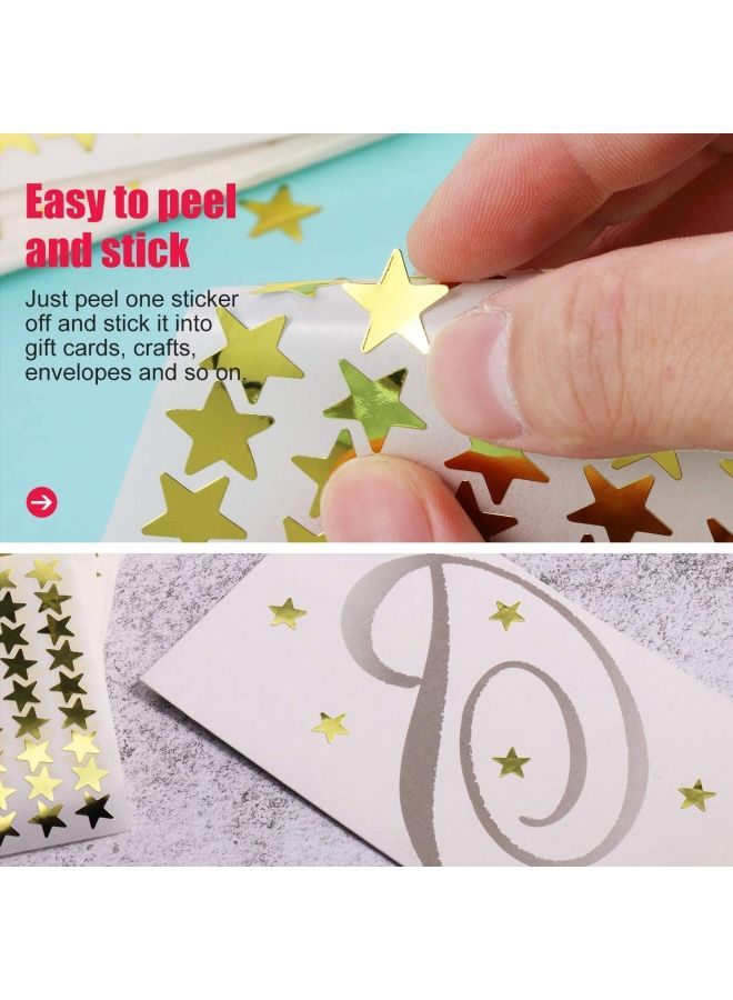 نيبمينينت طقم ملصقات على شكل نجوم مكون من 10 أوراق 11.5 x 8.5سم - Image 3