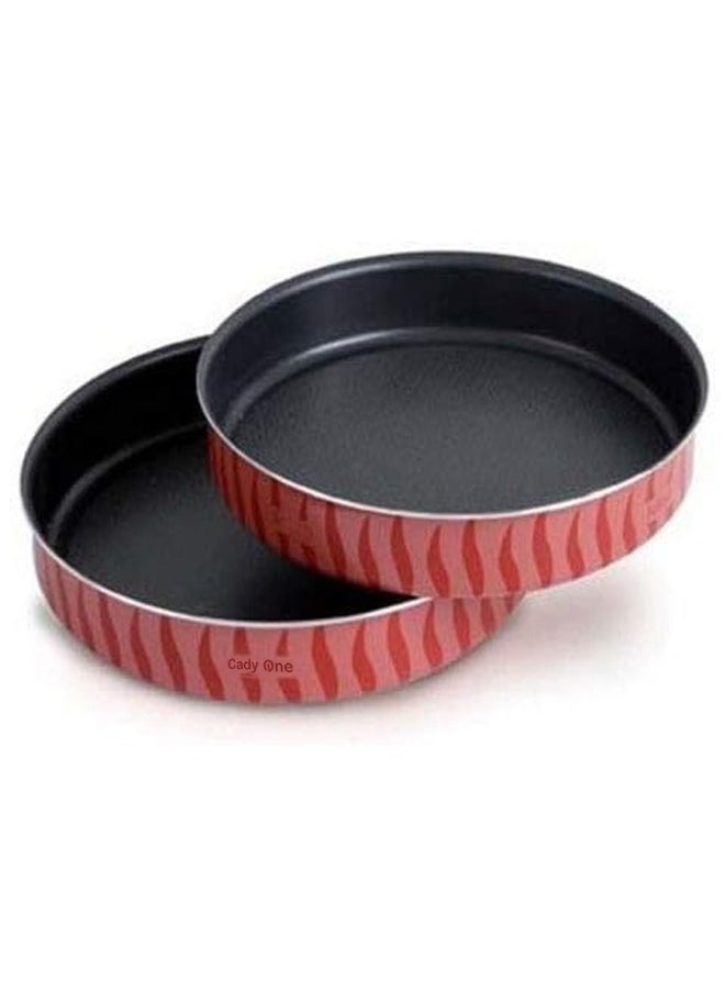 Generic - Round Oven Tray Set Of 5 Pieces For Bread And Pizza High Thickness Non-Stick - Image 1